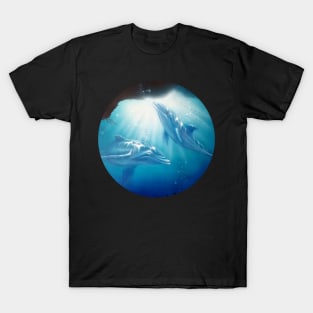 Dolphins playing T-Shirt